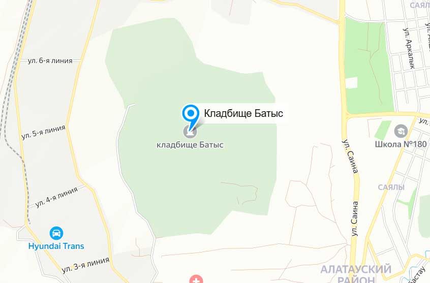 Кладбище Батыс, уход и поиск могил